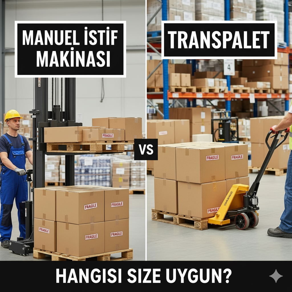Manuel İstif Makinası ile Transpalet Arasındaki Farklar