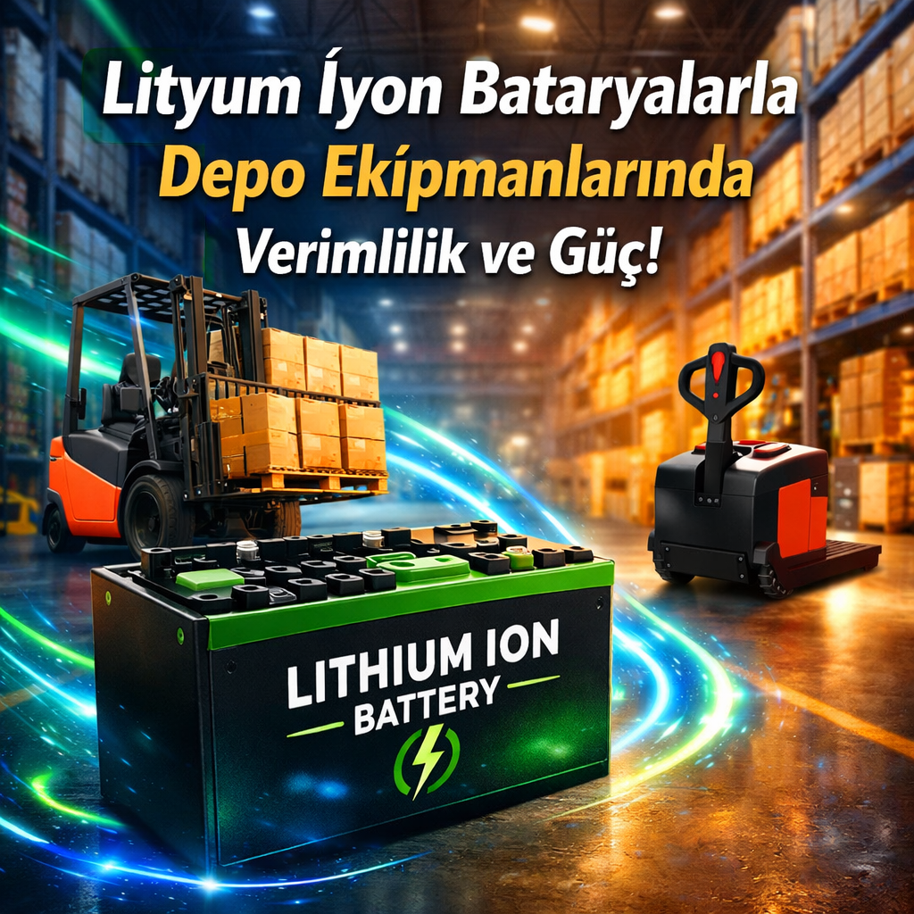Depo Ekipmanlarında Lityum-İyon Batarya Kullanmanın 7 Büyük Avantajı (2026 Rehberi)