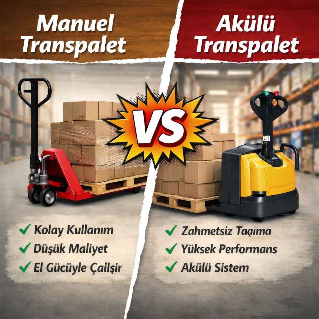 Manuel Transpalet ile Akülü Transpalet Arasındaki Kullanım Kolaylıkları