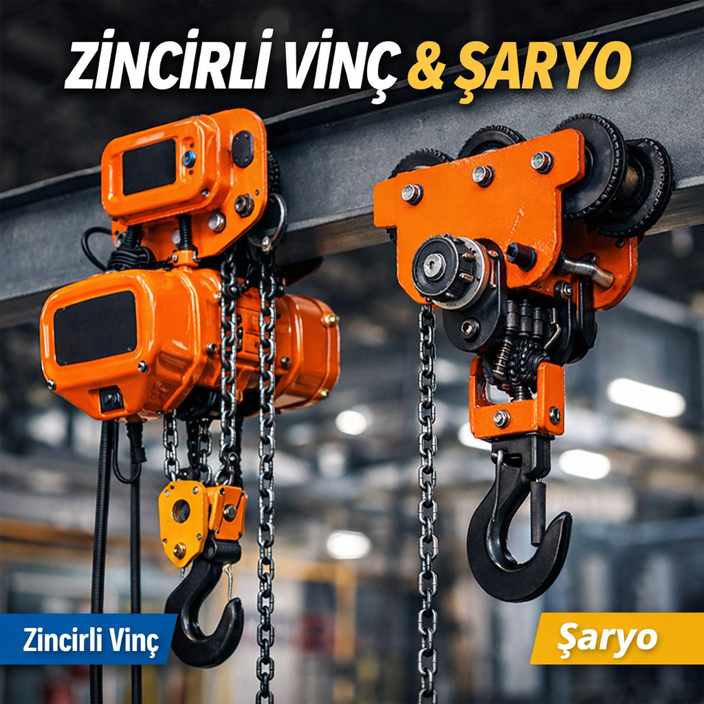 Zincirli Vinç ve Şaryo Nedir? Kullanım Alanları, Çeşitleri ve Avantajları