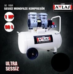 ATTLAS SC 1050 7 BAR 50 LT SESSİZ KOMPRESÖR